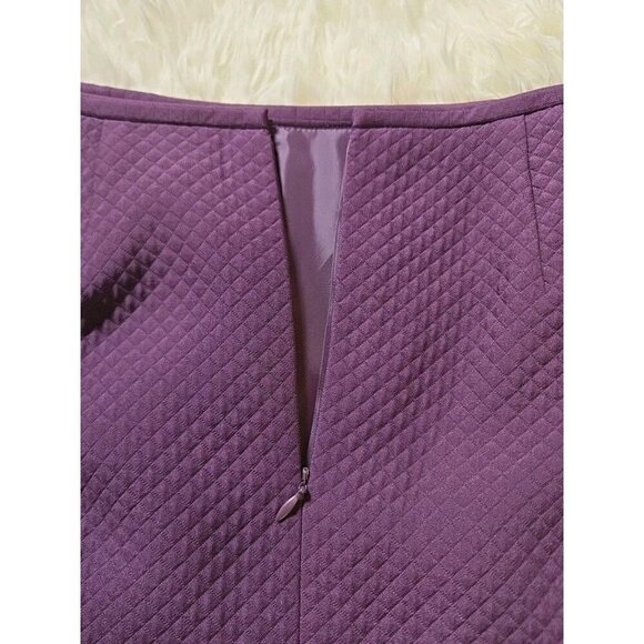 Bill Blass Skirt Suit Womens Violet Quilted Circle Pockets 10 Purple NWT Vintage - Picture 16 of 16